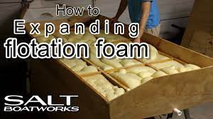 expanding flotation foam in a boat hull