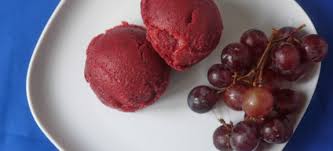 a soft luscious cherry sorbet without
