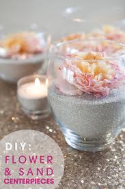 Sand And Flower Centerpieces