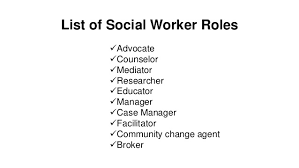 Roles Of Social Workers