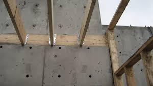 Stud Wall Framing At Concrete Home