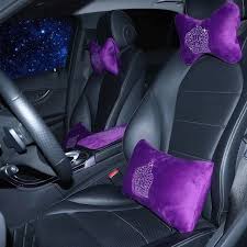 Car Seat Head Rest Purple Car