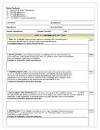 Performance Review Examples Sample Employee Performance By