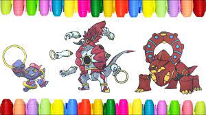 Pokemon coloring pages to print. Pokemon Coloring Pages Hoopa And Volcanion Youtube