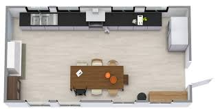 Single Wall Kitchen Layout With A Lot