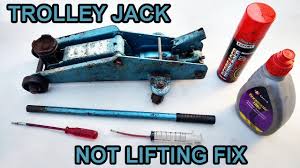 hydraulic trolley jack won t pump up