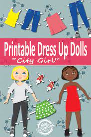 dress up dolls free kids printable
