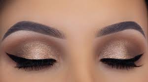 brown bronze eye makeup tutorial