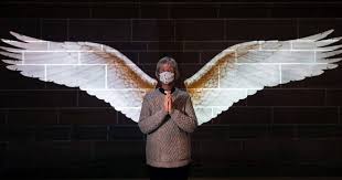 Angel Wings Light Projection Artwork