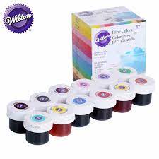 Certain shades of the wilton's food coloring pastes. Wilton Icing Color Food Color 12 Pieces Gel Based Wilton Food Coloring Additive For Icing Fondant Cake Batter Cake Color Tools Baking Pastry Tools Aliexpress