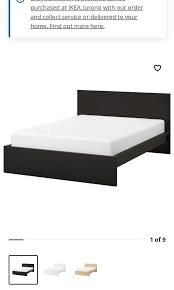Ikea Malm Bed Frame High Black Brown