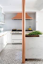 A Gorgeous Copper Cement Tile Kitchen