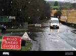 Heavy Rain in South Ayrshire Carrick district closes roads into ...