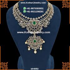 south indian diamond necklace