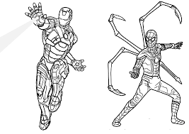 Exclusive picture of robot coloring page birijus com. 1 Free Coloring Pages Spider Man And Iron Man Coloring Pages