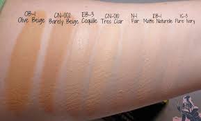 Ben Nye Hd Matte Foundation Swatches On Pinksith Com Try