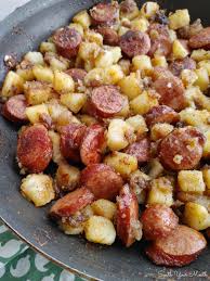 southern fried potatoes sausage