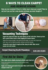 carpet cleaning south pasadena infographic