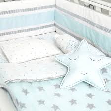 Blue Star Organic Cot Baby Bedding Set