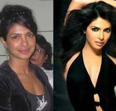 bollywood actresses with and without makeup