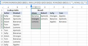 vlookup multiple matches in excel with