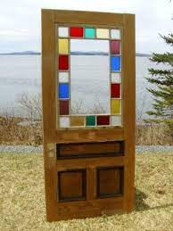 Stained Glass Door Glass Pantry Door