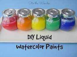 Diy Liquid Watercolor Paint Stir The