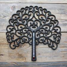Cast Iron Tree Thermometer Front Porch