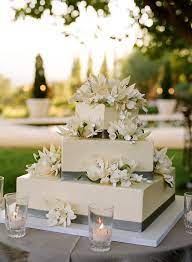 Rectangular Wedding Cake Designs gambar png