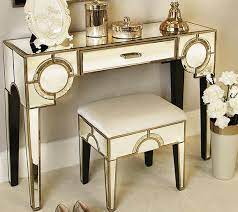 Dressing Table With Mirror And Stool