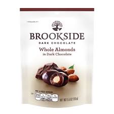 dark chocolate covered whole almonds