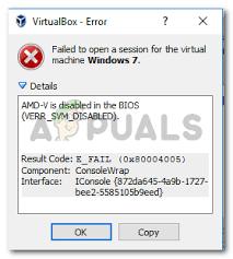 fix amd v is disabled in the bios