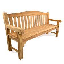 Oxford 4 Seater Teak Commercial Bench