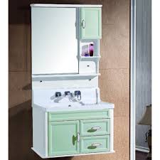 pvc light green bathroom vanity cabinet