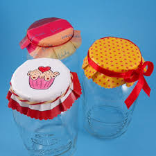 jar lid covers gift wrap crafts