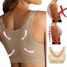 Posture Corrector Bra Women Full Coverage Front Closure Wire Free Back Plus  Size | eBay