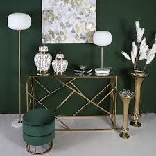 Glass Console Table Hallway Table