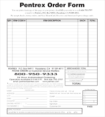 Sample Order Form Excel Blank Order Form Templates 44 Word Excel Pdf