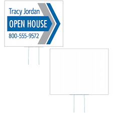 Large Corrugated Yard Sign 1 Or 2 Colors 1 Side