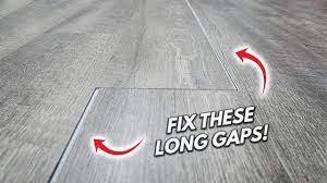 how to fix long gaps in flooring
