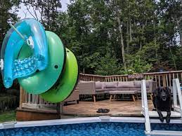 Submerge your float in a bathtub or pool and look for escaping bubbles. 5 Creative Ways To Store Floats Poolside Items