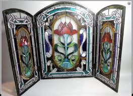 Stunning Stained Glass Fire Guard