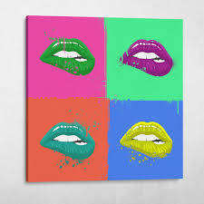 pop art lips andy warhol wall art