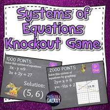 System Of Equations Digital Resource In