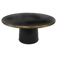 Round Black Gold Coffee Table