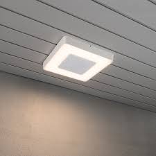 white led outdoor ceiling light square