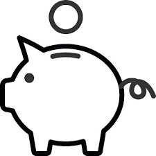 Piggy Bank Outline Icon Stock Clipart | Royalty-Free | FreeImages