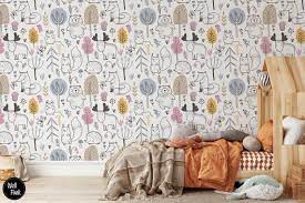 Forest Nursery Wallpaper Removable Wall