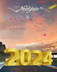happy new year 2024 road picsart