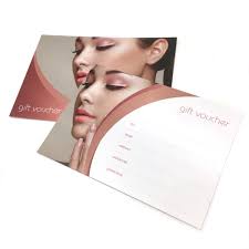 gift voucher beauty salon blank cards